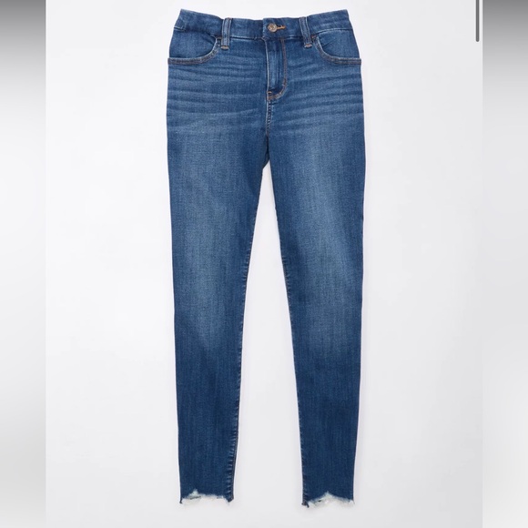 NWOT AE Next Level Curvy High-Waisted Jegging Crop size 00 - Picture 4 of 11